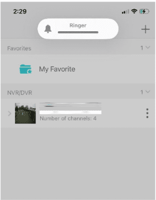 Live cameras view